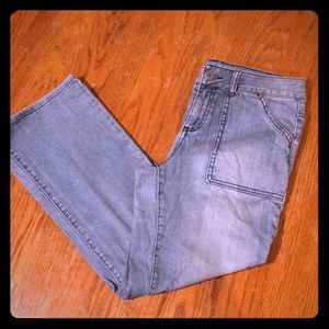 EUC Stretch denim crop pants